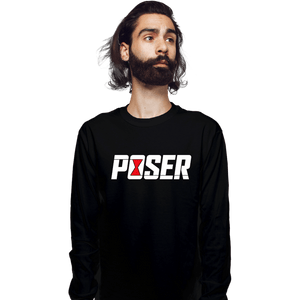 Secret_Shirts Long Sleeve Shirts, Unisex / Small / Black Poser