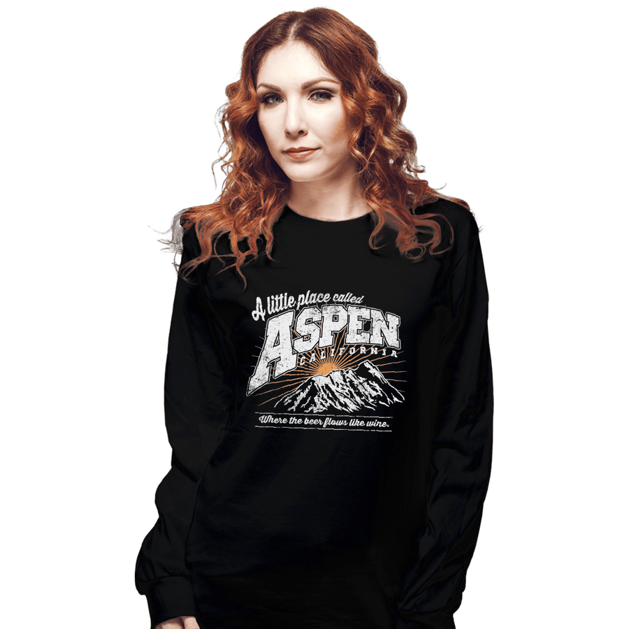 Shirts Long Sleeve Shirts, Unisex / Small / Black Aspen