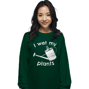 Shirts Long Sleeve Shirts, Unisex / Small / Forest I Wet My Plants