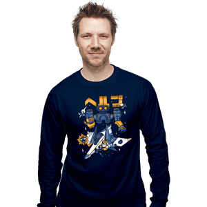 Secret_Shirts Long Sleeve Shirts, Unisex / Small / Navy Space Troubles