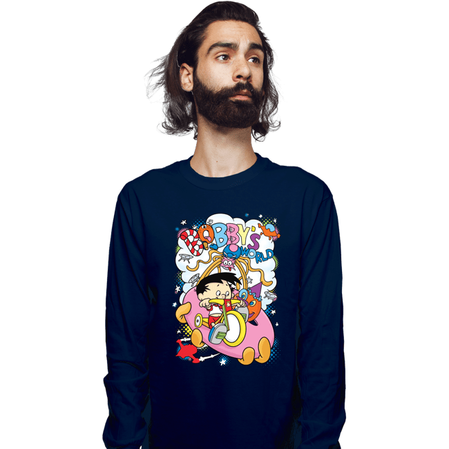 Secret_Shirts Long Sleeve Shirts, Unisex / Small / Navy Bobby's World