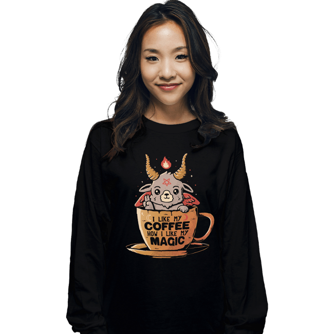 Secret_Shirts Long Sleeve Shirts, Unisex / Small / Black Black Coffee Cup