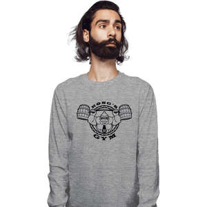 Shirts Long Sleeve Shirts, Unisex / Small / Sports Grey Kong's Gym