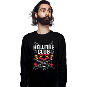 Daily_Deal_Shirts Long Sleeve Shirts, Unisex / Small / Black The Hellfire Club