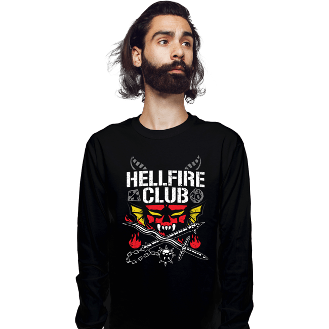 Daily_Deal_Shirts Long Sleeve Shirts, Unisex / Small / Black The Hellfire Club