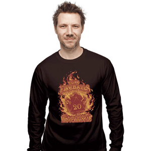 Daily_Deal_Shirts Long Sleeve Shirts, Unisex / Small / Dark Chocolate I Like Fireballs