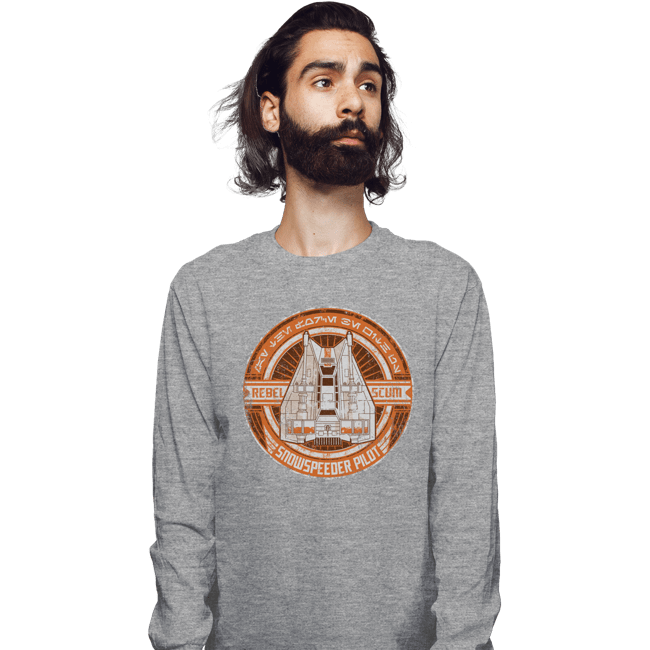 Shirts Long Sleeve Shirts, Unisex / Small / Sports Grey Rebel Scum Snowspeeder
