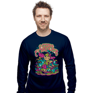 Secret_Shirts Long Sleeve Shirts, Unisex / Small / Navy Catnip Farmer