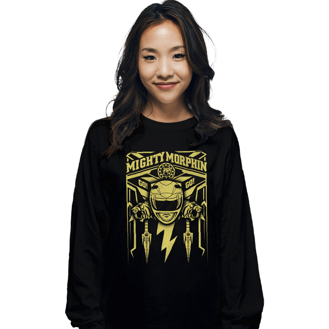 Shirts Long Sleeve Shirts, Unisex / Small / Black Yellow Ranger