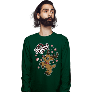 Daily_Deal_Shirts Long Sleeve Shirts, Unisex / Small / Forest My Little Rudolph