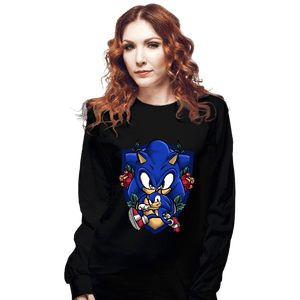 Daily_Deal_Shirts Long Sleeve Shirts, Unisex / Small / Black Sonic The Hedgehog