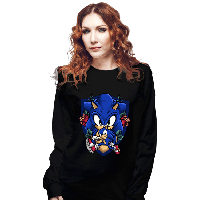 Daily_Deal_Shirts Long Sleeve Shirts, Unisex / Small / Black Sonic The Hedgehog