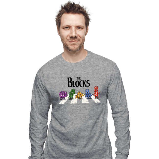 Last_Chance_Shirts Long Sleeve Shirts, Unisex / Small / Sports Grey The Blocks