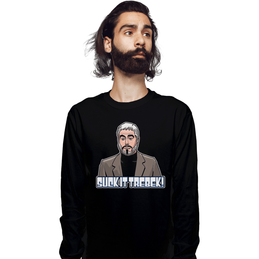 Shirts Long Sleeve Shirts, Unisex / Small / Black Suck It, Trebek!