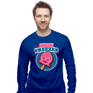 Daily_Deal_Shirts Long Sleeve Shirts, Unisex / Small / Royal Blue Krang's Brain Freezes