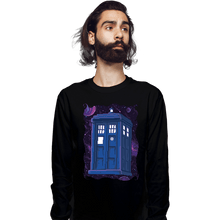 Load image into Gallery viewer, Daily_Deal_Shirts Long Sleeve Shirts, Unisex / Small / Black Pixel Tardis
