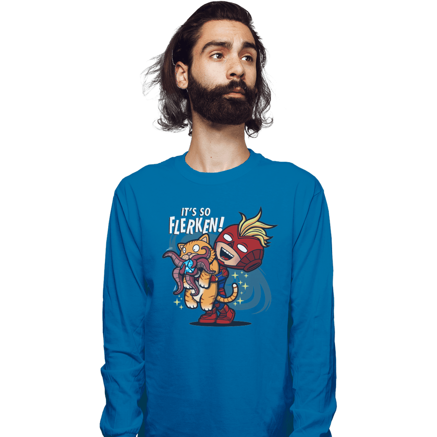 Shirts Long Sleeve Shirts, Unisex / Small / Sapphire It's So Flerken