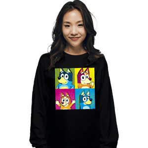 Daily_Deal_Shirts Long Sleeve Shirts, Unisex / Small / Black Pop Dogs