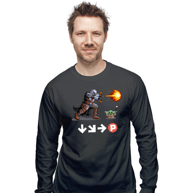 Secret_Shirts Long Sleeve Shirts, Unisex / Small / Charcoal Mandoken