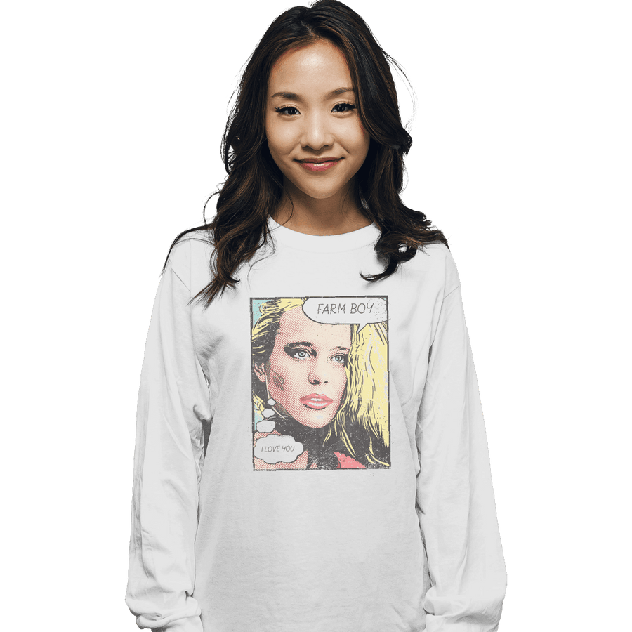Shirts Long Sleeve Shirts, Unisex / Small / White Farm Boy