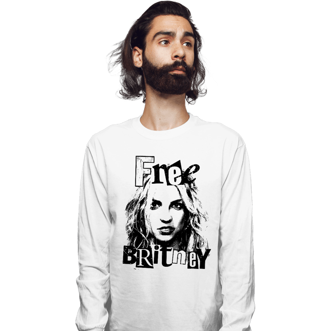 Secret_Shirts Long Sleeve Shirts, Unisex / Small / White Free Britney White