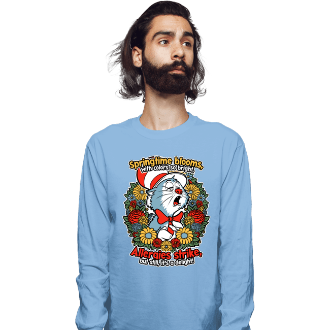 Secret_Shirts Long Sleeve Shirts, Unisex / Small / Powder Blue Spring Allergies