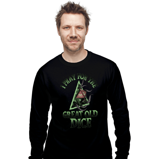 Shirts Long Sleeve Shirts, Unisex / Small / Black Great Old Dice