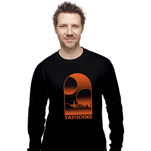 Shirts Long Sleeve Shirts, Unisex / Small / Black Tatooine