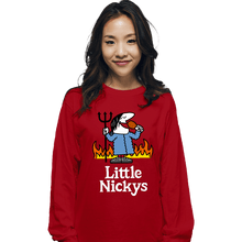 Load image into Gallery viewer, Daily_Deal_Shirts Long Sleeve Shirts, Unisex / Small / Red Little Nickys
