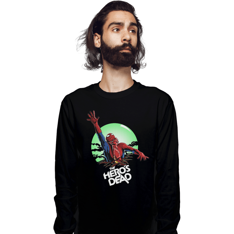 Shirts Long Sleeve Shirts, Unisex / Small / Black The Hero's Dead