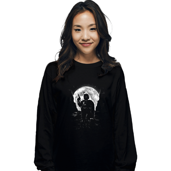 Shirts Long Sleeve Shirts, Unisex / Small / Black Moonlight Hunter