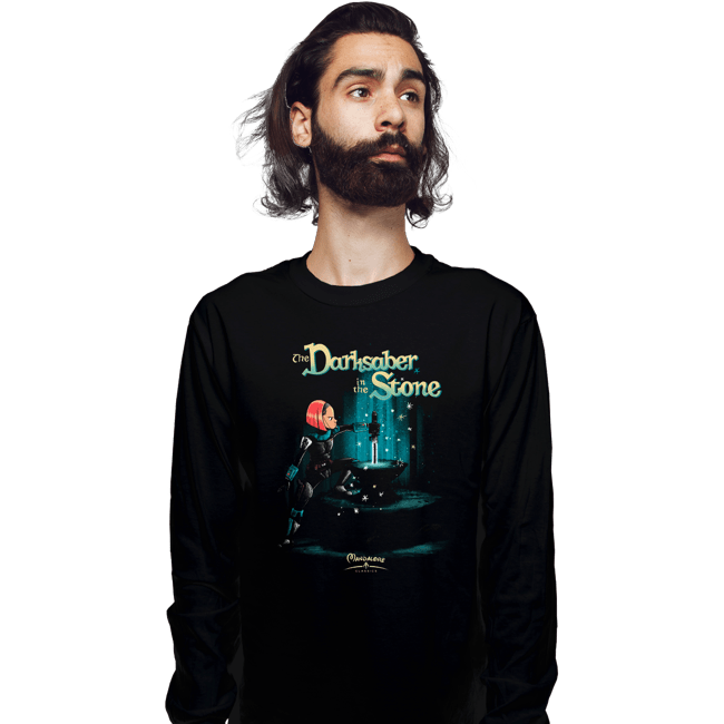 Daily_Deal_Shirts Long Sleeve Shirts, Unisex / Small / Black The Saber In The Stone