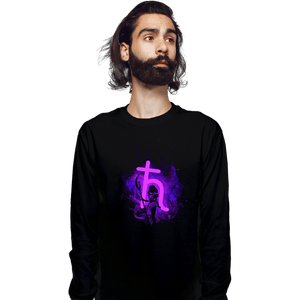 Shirts Long Sleeve Shirts, Unisex / Small / Black Saturn Art