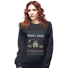 Load image into Gallery viewer, Shirts Long Sleeve Shirts, Unisex / Small / Dark Heather A Very Ghibli Xmas
