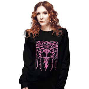 Shirts Long Sleeve Shirts, Unisex / Small / Black Pink Ranger