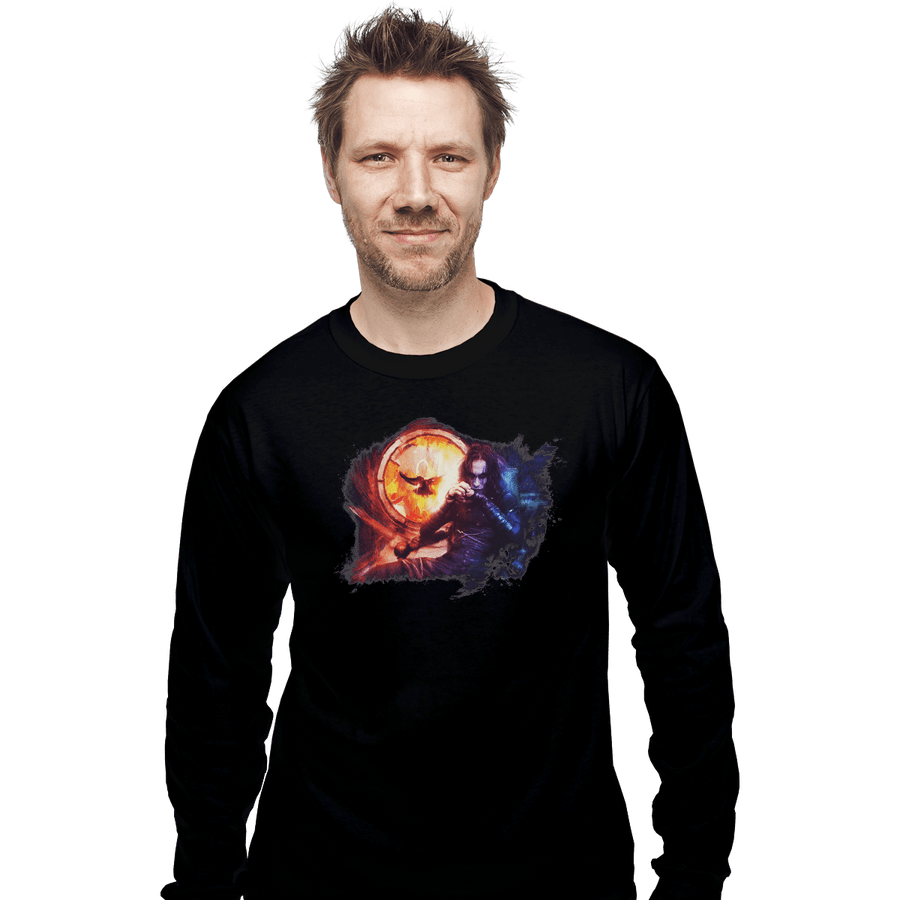Shirts Long Sleeve Shirts, Unisex / Small / Black The Crow