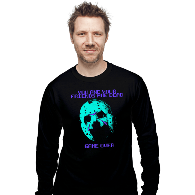 Secret_Shirts Long Sleeve Shirts, Unisex / Small / Black GAME OVER NES