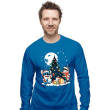 Load image into Gallery viewer, Daily_Deal_Shirts Long Sleeve Shirts, Unisex / Small / Sapphire Christmas Ohana
