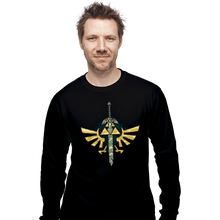 Load image into Gallery viewer, Daily_Deal_Shirts Long Sleeve Shirts, Unisex / Small / Black A Master Sword
