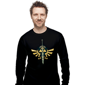 Daily_Deal_Shirts Long Sleeve Shirts, Unisex / Small / Black A Master Sword