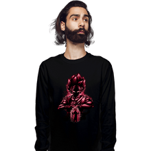 Load image into Gallery viewer, Shirts Long Sleeve Shirts, Unisex / Small / Black Super Saiyan Blue Kaioken
