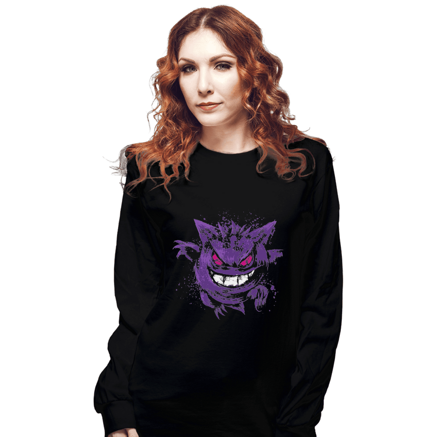 Shirts Long Sleeve Shirts, Unisex / Small / Black Ghost Behind The Shadows