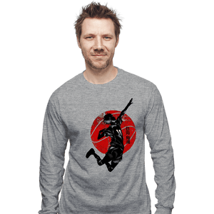 Shirts Long Sleeve Shirts, Unisex / Small / Sports Grey Crimson Shoyo Hinata