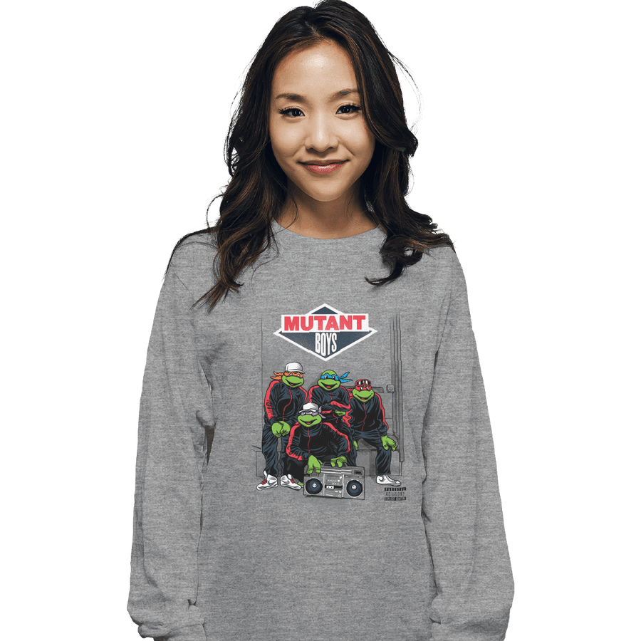 Shirts Long Sleeve Shirts, Unisex / Small / Sports Grey Mutant Boys