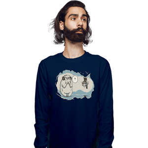 Daily_Deal_Shirts Long Sleeve Shirts, Unisex / Small / Navy Hoth In Here
