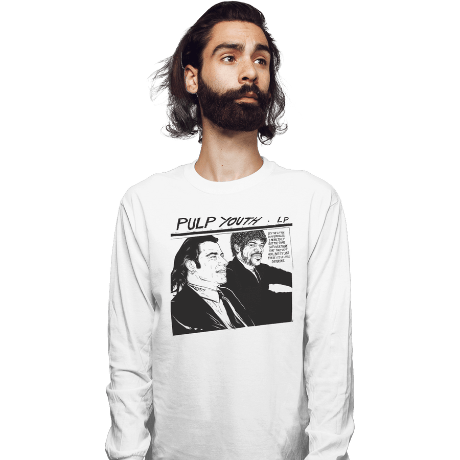 Shirts Long Sleeve Shirts, Unisex / Small / White Pulp Youth