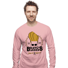 Load image into Gallery viewer, Shirts Long Sleeve Shirts, Unisex / Small / Pink Bravo&#39;s Barbers
