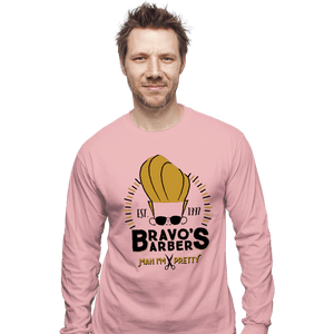 Shirts Long Sleeve Shirts, Unisex / Small / Pink Bravo's Barbers