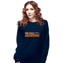 Load image into Gallery viewer, Daily_Deal_Shirts Long Sleeve Shirts, Unisex / Small / Navy Vintage Outatime
