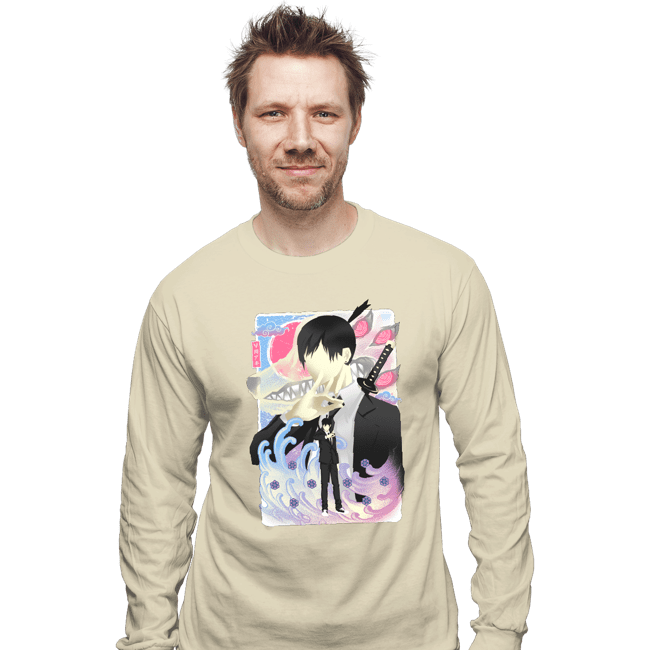 Daily_Deal_Shirts Long Sleeve Shirts, Unisex / Small / Natural Musha-e Aki